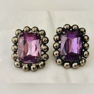 Rhinestone Clip-on Earrings